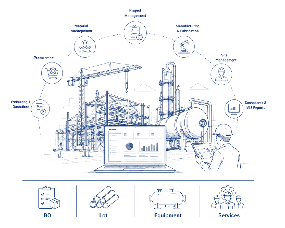 FULCRUM ERP project engineering dashboard preview